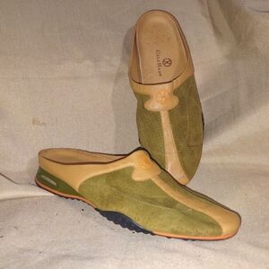 9 Cole Haan Nike Air Leather Open-Back Slipper Mules EC